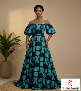 Tela Ankara 100% algodón con estampado africano para la producción de ropa en Nigeria, Ghana y Senegal, venta al por mayor de textiles con estampado africano. - Product Image 1