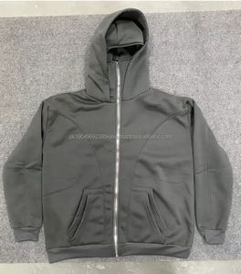 Sweat-shirt gothique surdimensionné à capuche vintage avec fermeture éclair, design résistant au froid, lavage à l'acide, pour hommes et femmes - Product Image 1