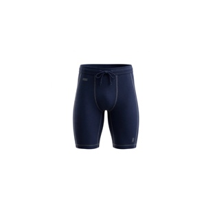 Shorts Bermuda décontractés pour hommes, bleu roi uni, taille mi-haute, avec cordon de serrage, séchage rapide, en tricot de spandex et nylon - Product Image 1
