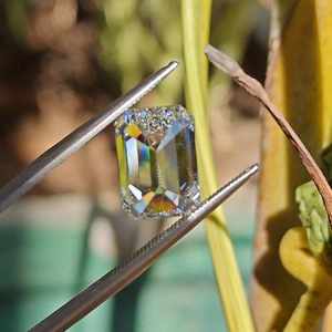 Diamant de laboratoire de luxe 4 carats taille émeraude, couleur E, pureté VS1, certifié IGI, pierre libre pour bagues, pendentifs et bijoux personnalisés - Product Image 2