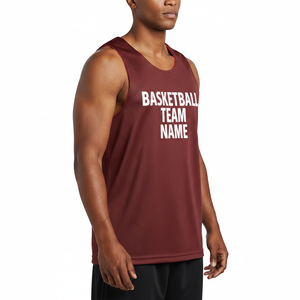 Maillots de basket-ball réversibles unisexes personnalisés en gros, vêtements de basket-ball bon marché pour adultes, vêtements de sport, tailles plus grandes - Product Image 3
