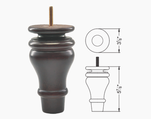 Strong Solid Wood Furniture <b>Legs</b> Heavy Duty Cabinet <b>Sofa</b> Table Support Modern Replacement <b>for</b> Living Room Bedroom - Product Image 1