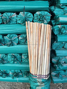 Premium Eucalyptus <b>Wooden</b> <b>Broom</b> <b>Handle</b>, Threaded / Rounded / Flat-Cut End, Durable Cleaning Tool <b>Handle</b> - Product Image 6