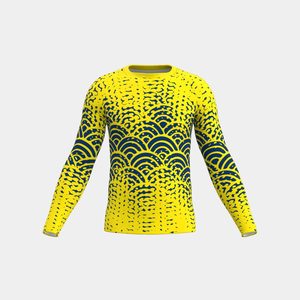 เสื้อรัดรูปแขนยาวสำหรับฝึกซ้อมแบบสั่งทำพิเศษ |   ชุดกีฬาแห้งเร็วแบบรัดรูป เป็นมิตรกับสิ่งแวดล้อม ผลิตจากโพลีเอสเตอร์/สแปนเด็กซ์ 300 กรัม - Product Image 1