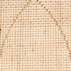 Ensemble de 2 chaises de salle à manger style Japandi en acajou et rotin - Product Image 5