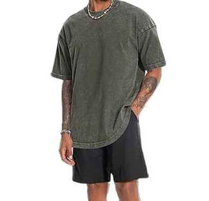 T-shirt homme oversize décontracté à manches courtes, coupe ample, en coton respirant, tissu doux, pour l'été, à porter au quotidien, chemises tendance - Product Image 4