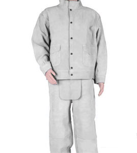Nouvelle combinaison de sécurité élégante, veste de soudeur en cuir protectrice, sur mesure, ignifuge, vêtements de travail robustes pour soudeurs - Product Image 6