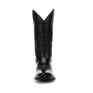 Bottes de cowboy en cuir véritable pour homme, unisexes, de haute qualité, pour l'équitation, en cuir véritable, pour l'extérieur, différentes couleurs et tailles - Product Image 3