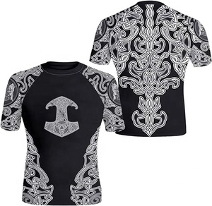 Rashguards de Grappling con Diseños Personalizados, Rashguard Brasileño No Gi BJJ, Transpirable, Antibacterial, de Secado Rápido, Poliéster y Spandex Fortleo - Product Image 1