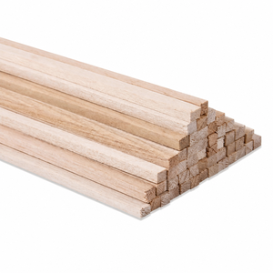 Natural <b>Square</b> Dowels for DIY Crafts Polished <b>Wood</b> Sticks Freestanding Decorations <b>Wood</b> Craft Material Solid <b>Wood</b> <b>Square</b> Dowel - Product Image 1
