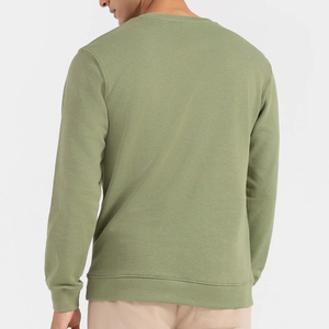 Street Style Embroidery logo 350 Gsm Heavy Cotton Men Sweatshirts Best Sale Product 100% Cotton Casual Style Fashion Sweatshirts - Product Image 3