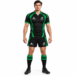 Ensemble d'uniformes de rugby personnalisés de haute qualité pour hommes, maillot et short de rugby, vêtements de sport à séchage rapide, fabricant de kits d'équipe sublimés - Product Image 2
