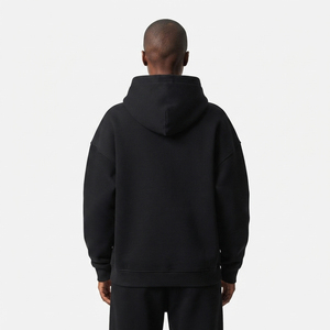 Sweat-shirt à capuche surdimensionné à fermeture éclair sur le devant, imprimé sur mesure, style streetwear, avec poches, haute qualité, 100% coton - Product Image 6