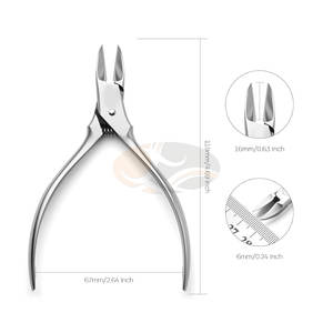 Ciseaux professionnels en acier inoxydable pour cuticules, coupe-cuticules, coupe-ongles épais, ongles incarnés, pour bébés et seniors, extra-affûtés - Product Image 5