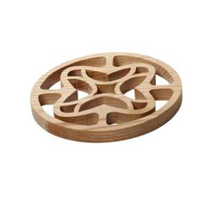 Vintage Compass Carved Wooden Wall <b>Plaque</b> Round Distressed Wood Nautical Sculpture Hanging Artwork Sign Crafts - Product Image 4