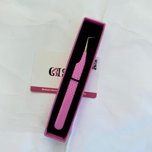 Pince à cils de haute qualité avec logo personnalisé, pince à volume à pointe en fibre, outils de beauté pour salon OEM ODM, en acier inoxydable - Product Image 6
