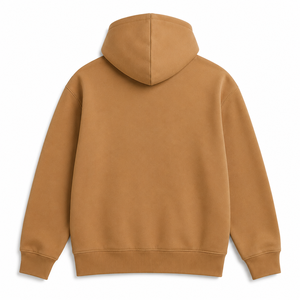 Sudadera con Capucha Unisex Color Camel Marrón, Sudadera con Capucha de Forro Polar Premium, Bolsillo Tipo Canguro, Logotipo Personalizado, Sudadera de Moda Urbana - Product Image 2
