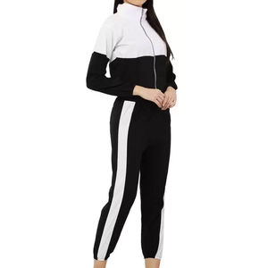 Ensemble 2 pièces de survêtement pour femme, rose brillant, avec lettres brodées, coupe slim et pantalon de survêtement droit, style streetwear - Product Image 2