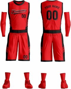 Maillot de basket-ball réversible personnalisé de haute qualité, respirant, à séchage rapide, avec nom et logo personnalisés, pour hommes adultes - Product Image 1