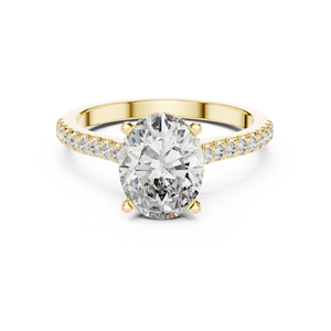 Bague de luxe en diamant de laboratoire taillé ovale et rond, bijoux de mariage élégants, fournisseur OEM en gros - Product Image 6