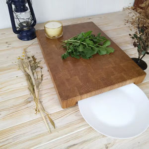 Tabla de Cortar y Plato para Servir de Bambú, Duradera, Forma Rectangular, 12 mm de Grosor, Apta para Lavavajillas - Product Image 1