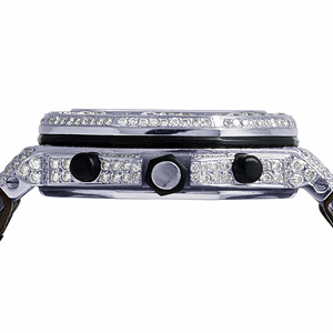 Reloj de Cuarzo de Acero Inoxidable para Hombre, Diseño de Moda Hip Hop de Lujo con Incrustaciones de Moissanita, Correa de 20 mm, Esfera de Cristal - Product Image 6