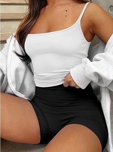 Custom Women's Camisole Square Neck Tank Tops Sexy <b>Spaghetti</b> <b>Strap</b> Cami Tops Summer Sleeveless Tops for Women - Product Image 5