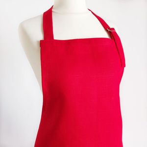 ผ้ากันเปื้อนครัวผ้าฝ้าย 100% พร้อมกระเป๋าด้านหน้า ผ้ากันเปื้อนปรับได้สำหรับใช้ในบ้าน ร้านอาหาร คาเฟ่ และเชฟ - Product Image 5