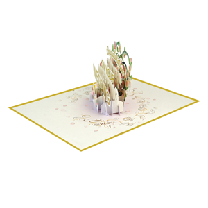 Tarjeta de Felicitación 3D Pop-Up Hecha a Mano al por Mayor con Temática de Bebidas para Bodas, Invitación de Celebración, Regalo de Papel Artesanal - Product Image 5