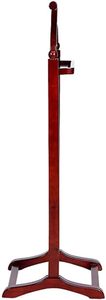 Porte-vêtements traditionnel en bois massif avec barres pour pantalons, cravates et chaussures, en noyer, réglable, durable, pour la maison, salon, chambre - Product Image 6