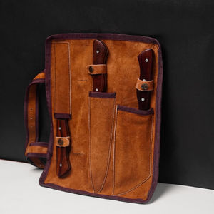 Couteaux de cuisine de chef en acier Damas faits à la main de haute qualité, écologiques, manche en bois de rose, lame en acier au carbone, compatibles lave-vaisselle - Product Image 3