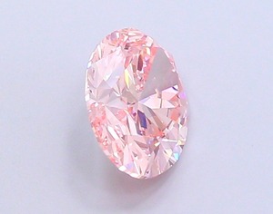 Diamant CVD rose vif fantaisie de forme ovale de luxe, cultivé en laboratoire, 3,52 carats, clarté VVS2, polissage excellent, diamant non monté pour bijoux - Product Image 4