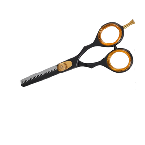 Ciseaux de coiffure noirs réutilisables, faible MOQ, personnalisables, pour la coupe de cheveux, utilisation en salon de coiffure - Product Image 2