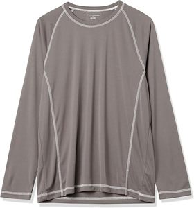 Camiseta de Manga Larga para Hombre, Color Gris, 100% Poliéster, Secado Rápido, UPF50+, Protección UV, para Natación - Product Image 1