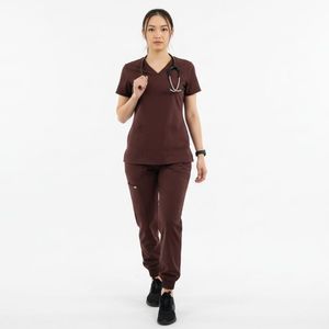 Comfortable Breathable Medical <b>Scrub</b> <b>Set</b> Custom Nurse Uniform Wholesale Hospital Workwear High Quality <b>Scrub</b> Suits OEM - Product Image 3