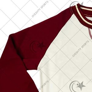 Suéteres con logotipo personalizado de alta calidad, sudadera hecha en fábrica con logotipo universitario bordado - Product Image 3