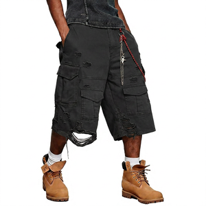 <b>Men's</b> <b>Camouflage</b> <b>Shorts</b> Style Street wear Canvas Mid Waist Loose Fit With Chain Detail - Product Image 2