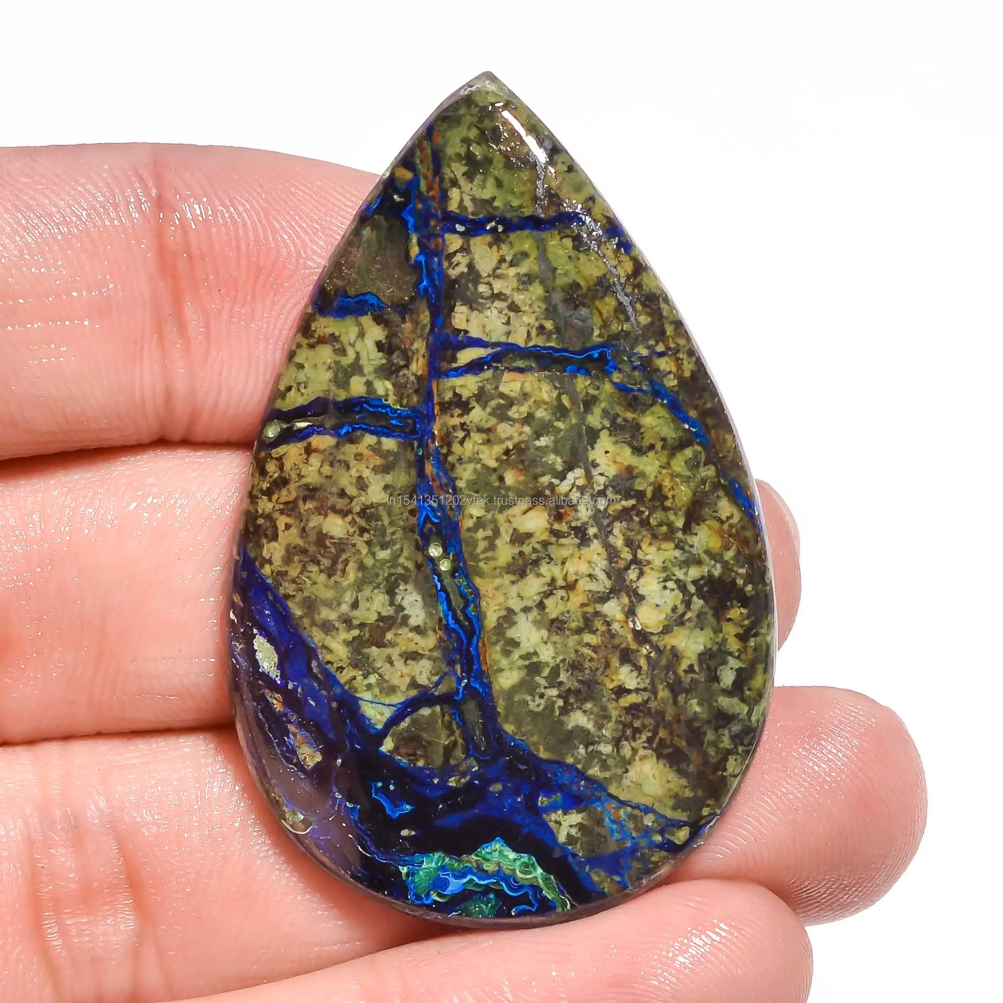 Azurite lapis Natural cabochon stone crystals chakra healing energy for decoration for gift hand carving hand polish bulk sale