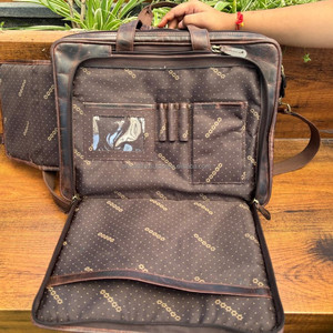 Full Grain Leather Business Laptop Office Handbags <b>for</b> Women & <b>Men</b> Genuine Leather Work Vintage Handmade Crossbody Messenger <b>Bag</b> - Product Image 5