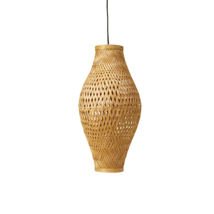 โคมไฟแขวนทรงหยดน้ำทำมือจากไม้ไผ่  โคมไฟห้อยเพดานแบบสานรักษ์โลก ขายส่ง - Product Image 5