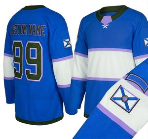 Factory Wholesale Custom Logo Sublimation Printing Plain Ice Hockey Jerseys for Men's and Women's With <b>Lace</b> <b>Collar</b> - Product Image 3