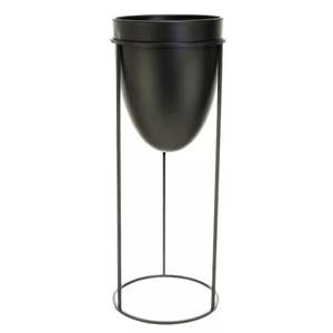 Pot de fleurs en métal de qualité supérieure, couleur fer noir, pour hall d'hôtel et décoration intérieure de luxe - Product Image 3