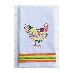 Serviettes de cuisine rectangulaires en coton 100% jetables à séchage rapide, personnalisées en gros, avec motifs floraux imprimés - Product Image 6