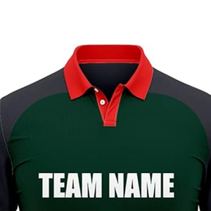 เสื้อโปโลคริกเก็ตเด็กชาย สีและขนาดตามสั่ง บริการ OEM โลโก้สั่งทำ ขายส่ง ดีไซน์ใหม่ พิมพ์ลายแบบ Sublimation โพลีเอสเตอร์ 100% - Product Image 4