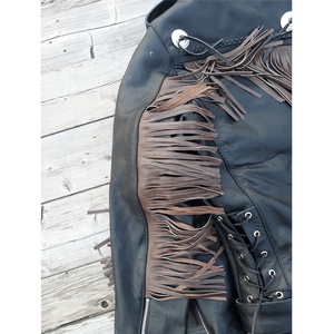 Chaqueta de Motociclista de Cuero Genuino de Alta Calidad, Estilo Nuevo, Vintage, Vaquero, Súper Suave, Transpirable, Resistente al Viento, Reversible y Ecológica - Product Image 5
