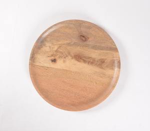 Platos de Madera Natural Sólida con Diseño de Patrones – Plato de Servir de Madera para Cocina, Restaurante y Catering - Product Image 4