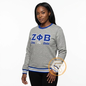 Sudadera de Invierno Personalizada al por Mayor con el Último Diseño de la Hermandad Femenina Zeta Phi Beta, de Algodón y Felpa, Transpirable y Bordada - Product Image 2