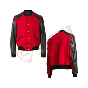 Col montant respirant High Street Fashion surdimensionné blanc personnalisé-Chenille manches en cuir Letterman-Printings Varsity Jackets - Product Image 2