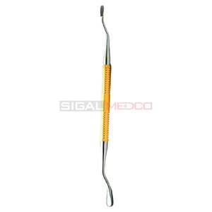 Lime à os dentaire double extrémité, manche doré, acier inoxydable allemand, lame tranchante, pour modelage osseux manuel, haute qualité, chirurgie générale - Product Image 4