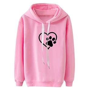 Women <b>Pink</b> Colour DTF Hoodie – Premium Soft Pullover <b>Sweatshirt</b> for Girls Unisex Print Streetwear Trendy Hooded Top Wear - Product Image 1